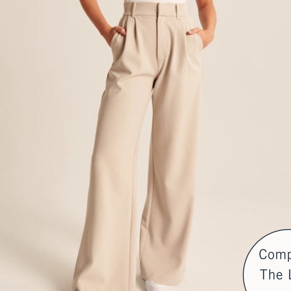 abercrombie tailored wide legs pants size XS Short